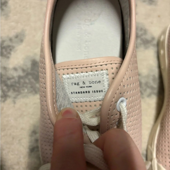 rag & bone Perforated Leather Sneakers 38 - Picture 4 of 6